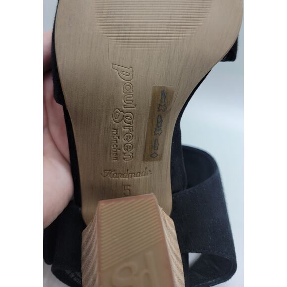 Paul Green München Women US Size 7.5 UK5 Strappy Suede Sandals Made in Austria✨ - Picture 15 of 16